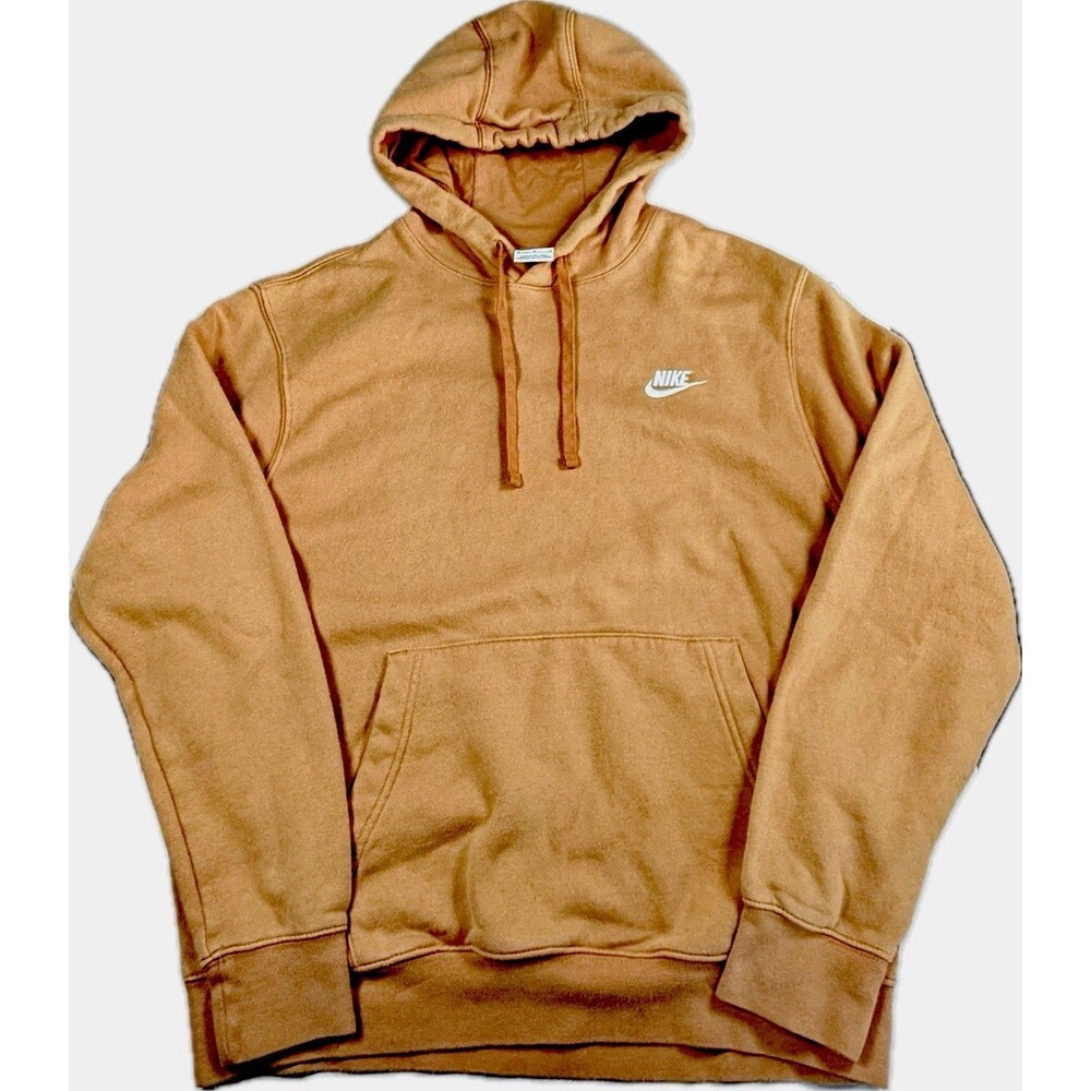 Nike Sportswear Club Fleece Pullover Hoodie Orange Adult XL